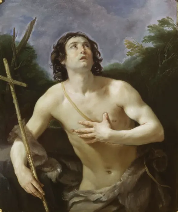Framed Print : Saint John the Baptist, 1632-1636. Creator: Reni; Guido (1575-1642) Framed Print : Saint John the Baptist, 1632-1636. Creator: Reni; Guido (1575-1642)