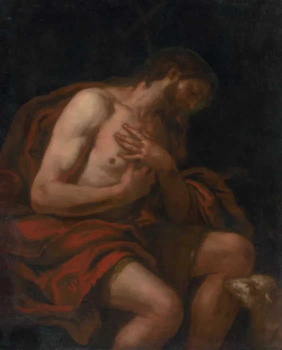 Framed Print : Saint John the Baptist, around 1670-1680. Creator: Johann Carl Loth Framed Print : Saint John the Baptist, around 1670-1680. Creator: Johann Carl Loth