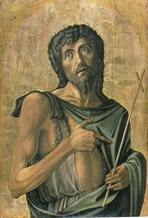 Framed Print : Saint John the Baptist. Artist: Vivarini, Alvise (ca. 1446-ca. 1505) Framed Print : Saint John the Baptist. Artist: Vivarini, Alvise (ca. 1446-ca. 1505)