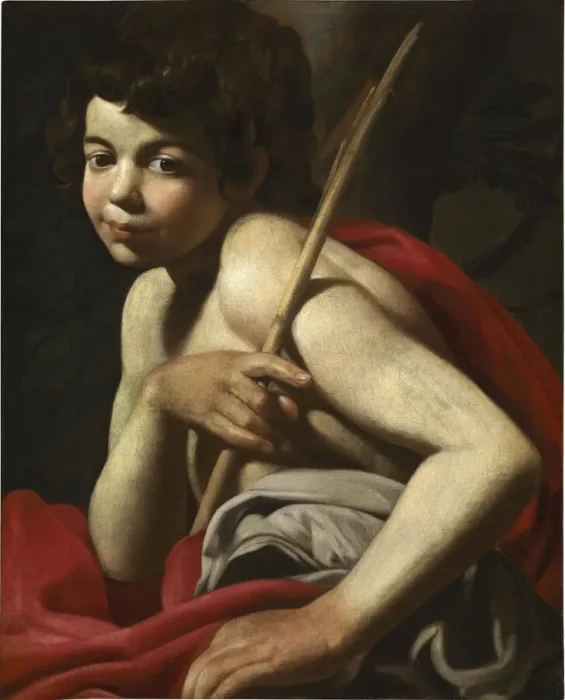 Framed Print : Saint John the Baptist as a Boy. Creator: Caracciolo, Giovanni Battista (1578-1635) Framed Print : Saint John the Baptist as a Boy. Creator: Caracciolo, Giovanni Battista (1578-1635)