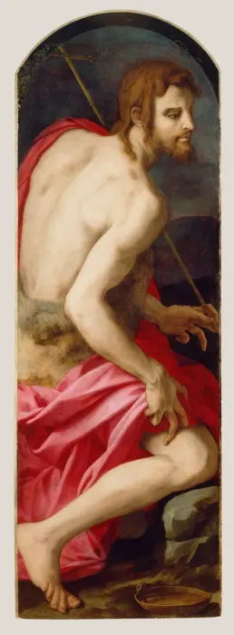 Framed Print : Saint John the Baptist, c. 1544. Artist: Bronzino, Agnolo (1503-1572) Framed Print : Saint John the Baptist, c. 1544. Artist: Bronzino, Agnolo (1503-1572)
