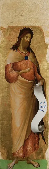 Framed Print : Saint John the Baptist, c1340-1345. Creator: Veneziano, Paolo (ca 1330-ca 1360) Framed Print : Saint John the Baptist, c1340-1345. Creator: Veneziano, Paolo (ca 1330-ca 1360)