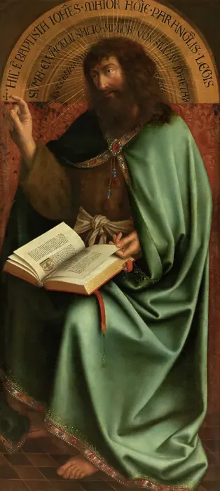 Framed Print : Saint John the Baptist, c1430s. Creator: Jan van Eyck Framed Print : Saint John the Baptist, c1430s. Creator: Jan van Eyck
