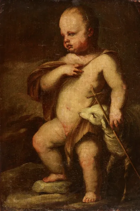 Framed Print : Saint John the Baptist as a Child, second half of 19th century. Creator: Unknown Framed Print : Saint John the Baptist as a Child, second half of 19th century. Creator: Unknown
