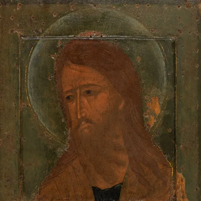Framed Print : Saint John the Baptist. Creator: Moscow School Framed Print : Saint John the Baptist. Creator: Moscow School