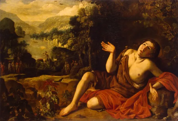 Framed Print : Saint John the Baptist in the Desert, 1630. Artist: Collantes, Francisco (1599-1656) Framed Print : Saint John the Baptist in the Desert, 1630. Artist: Collantes, Francisco (1599-1656)