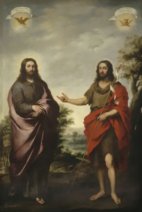 Framed Print : Saint John the Baptist Pointing to Christ, c. 1655. Creator Framed Print : Saint John the Baptist Pointing to Christ, c. 1655. Creator