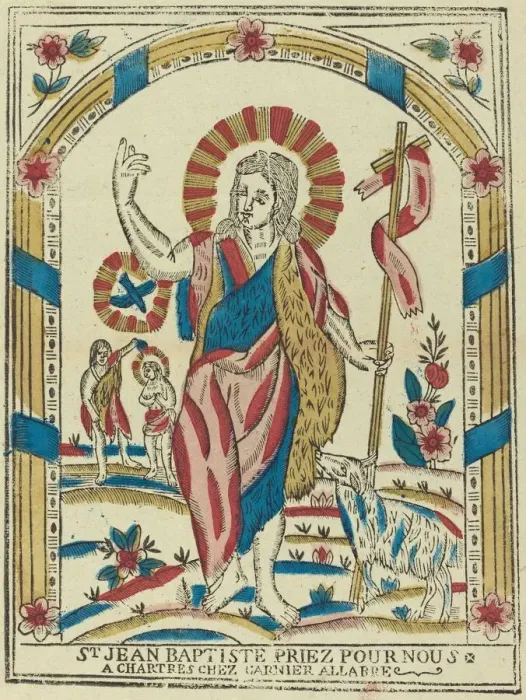 Framed Print : Saint John the Baptist Pray for Us, c. 1820. Creator: Unknown Framed Print : Saint John the Baptist Pray for Us, c. 1820. Creator: Unknown