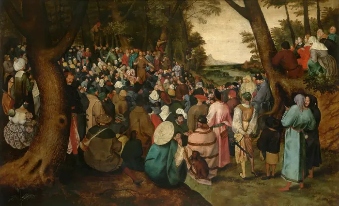 Framed Print : Saint John the Baptist Preaching, c1580-1630. Creator: Pieter Brueghel the Younger Framed Print : Saint John the Baptist Preaching, c1580-1630. Creator: Pieter Brueghel the Younger