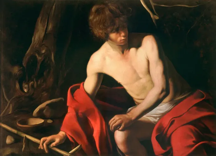 Framed Print : Saint John the Baptist in the Wilderness, ca 1604 Framed Print : Saint John the Baptist in the Wilderness, ca 1604