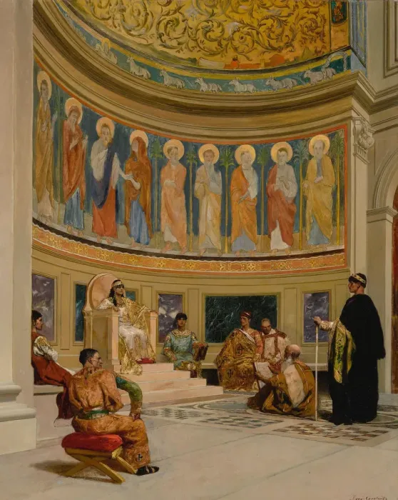 Framed Print : Saint John Chrysostom Exiled by the Empress Eudoxia Framed Print : Saint John Chrysostom Exiled by the Empress Eudoxia