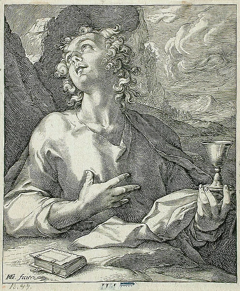 Saint John the Evangelist, 1589. Creator: Hendrik Goltzius