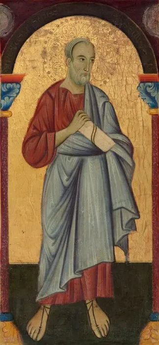 Framed Print : Saint John the Evangelist, c. 1272. Creator: Master of Saint Francis Framed Print : Saint John the Evangelist, c. 1272. Creator: Master of Saint Francis