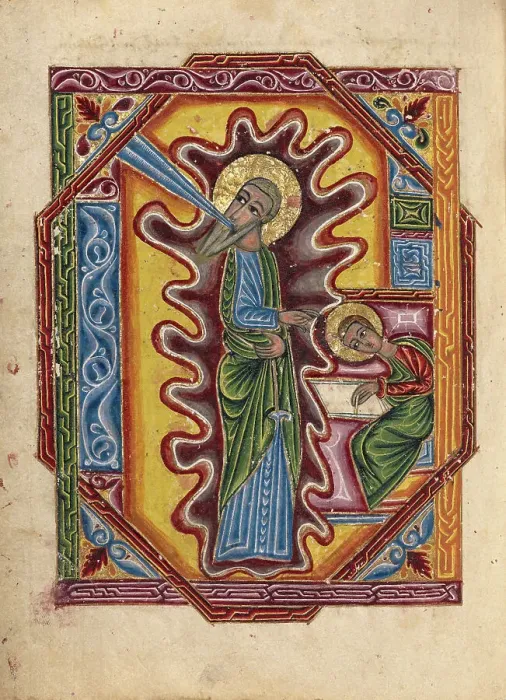 Framed Print : Saint John the Evangelist; Gospel Book, 1615. Creator: Mesrop of Khizan Framed Print : Saint John the Evangelist; Gospel Book, 1615. Creator: Mesrop of Khizan