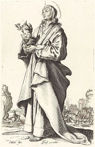 Saint John the Evangelist, published 1631. Creator: Jacques Callot
