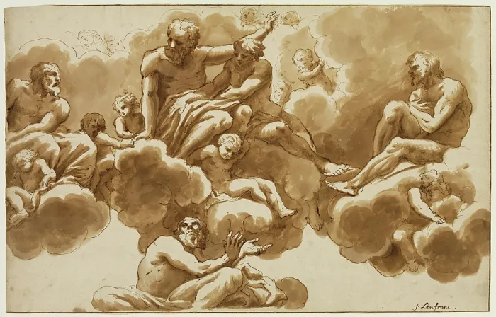 Framed Print : Saint John the Evangelist and Part of His Vision, c.between 1647 and 1649. Creator: Nicolas Loir Framed Print : Saint John the Evangelist and Part of His Vision, c.between 1647 and 1649. Creator: Nicolas Loir
