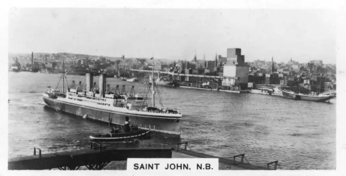 Framed Print : Saint John Harbour, New Brunswick, Canada, c1920s
