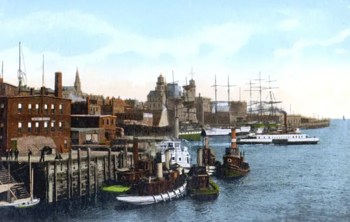 Framed Print : Saint John harbour, Saint John, New Brunswick, Canada, c1900s Framed Print : Saint John harbour, Saint John, New Brunswick, Canada, c1900s