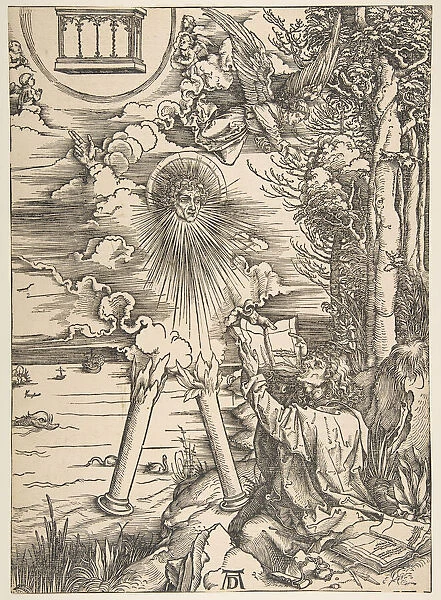 Saint John Swallowing the Book, from The Apocalypse, Latin Edition, 1511, 1511
