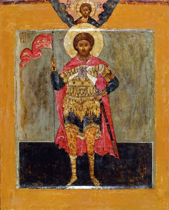 Framed Print : Saint John warrior. Creator: Moscow School Framed Print : Saint John warrior. Creator: Moscow School