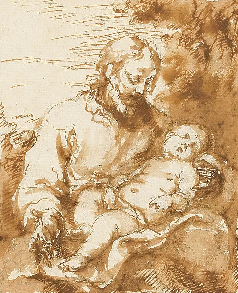 Saint Joseph and the Sleeping Christ Child, 1670 / 75. Creator: Bartolomé Esteban Murillo