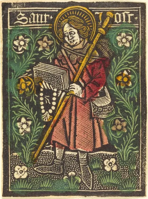 Framed Print : Saint Jost, c. 1480. Creator: Workshop of the Master of the Aachen Madonna Framed Print : Saint Jost, c. 1480. Creator: Workshop of the Master of the Aachen Madonna