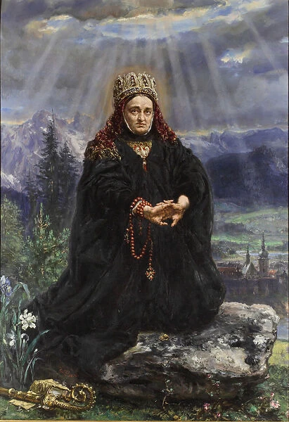 Saint Kinga of Poland, 1892. Artist: Matejko, Jan Alojzy (1838-1893)