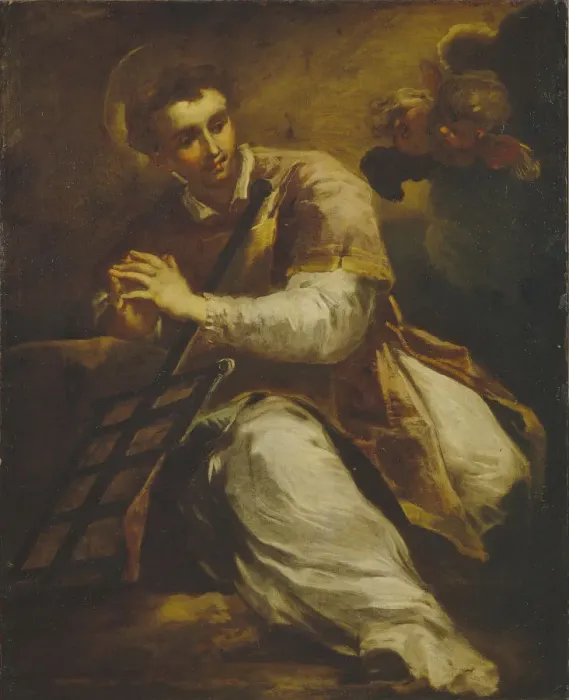 Framed Print : Saint Lawrence, 1650s. Artist: Castello, Valerio (1624-1659) Framed Print : Saint Lawrence, 1650s. Artist: Castello, Valerio (1624-1659)