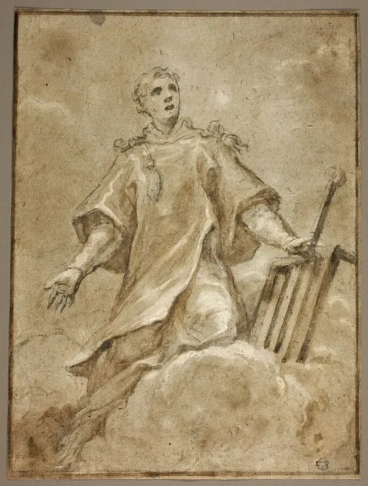 Framed Print : Saint Lawrence in Glory, n.d. Creator: Sigismondo Caula Framed Print : Saint Lawrence in Glory, n.d. Creator: Sigismondo Caula