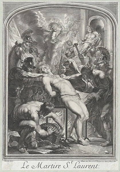 Saint Lawrence at the Stake, ca. 1700-29. Creator: Anon