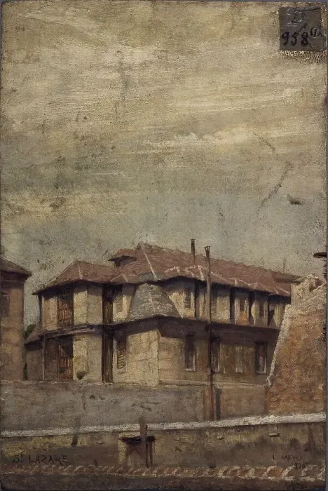 Framed Print : Saint-Lazare prison, 1908. Creator: Lazar Meyer Framed Print : Saint-Lazare prison, 1908. Creator: Lazar Meyer