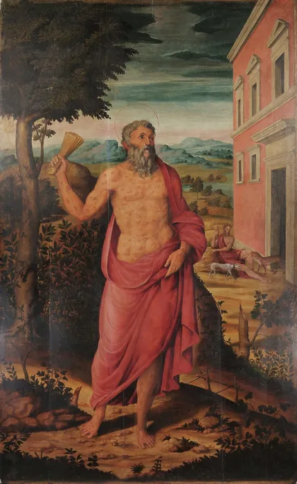 Framed Print : Saint Lazarus, 1569-1570. Creator: Roselli, Niccolo (active 1556-1580) Framed Print : Saint Lazarus, 1569-1570. Creator: Roselli, Niccolo (active 1556-1580)