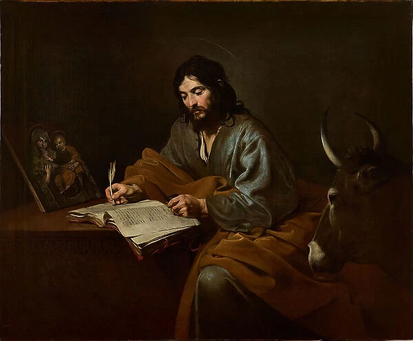 Saint Luke, ca 1624-1625. Creator: Valentin de Boullogne (1591-1632)