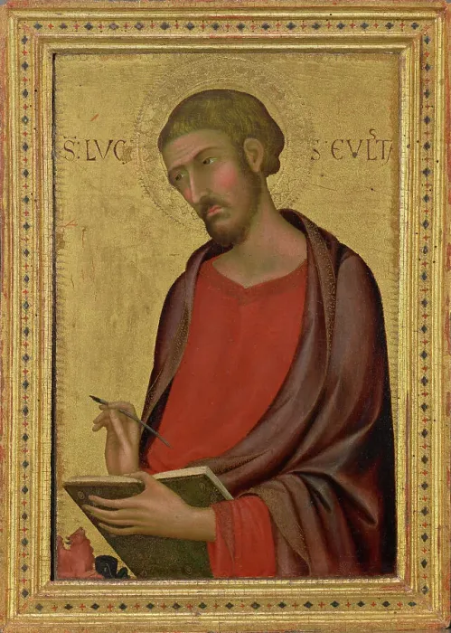 Framed Print : Saint Luke, (early 1330s?). Creator: Simone Martini Framed Print : Saint Luke, (early 1330s?). Creator: Simone Martini