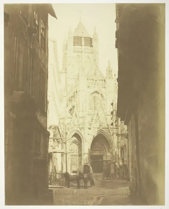 Framed Print : Saint Maclou de Rouen, 1854 / 55, printed 1855. Creators: Bisson Freres Framed Print : Saint Maclou de Rouen, 1854 / 55, printed 1855. Creators: Bisson Freres