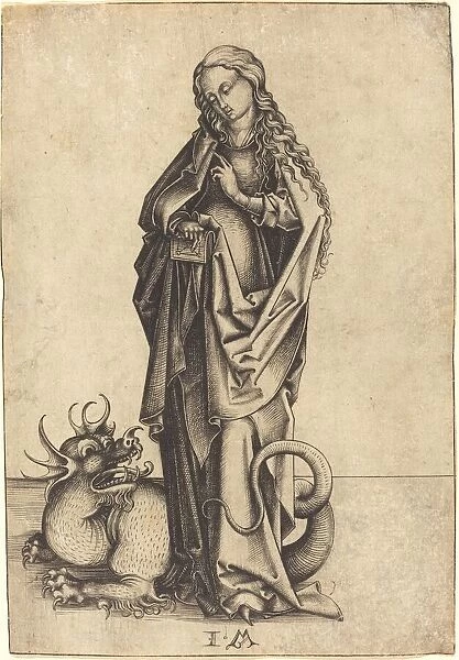 Saint Margaret, c. 1480  /  1490. Creator: Israhel van Meckenem