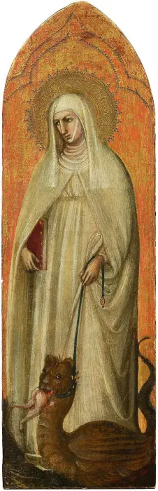 Framed Print : Saint Margaret, Early 15th cen.. Creator: Bicci di Lorenzo (1373-1452) Framed Print : Saint Margaret, Early 15th cen.. Creator: Bicci di Lorenzo (1373-1452)