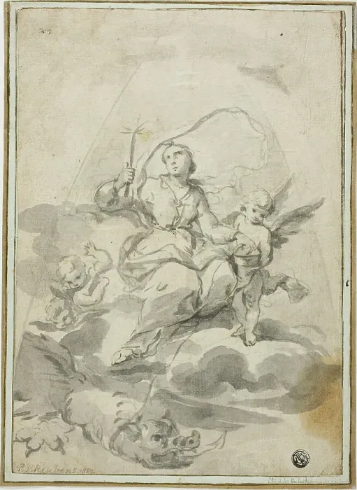 Framed Print : Saint Margaret, n.d. Creator: Godfried Maes Framed Print : Saint Margaret, n.d. Creator: Godfried Maes
