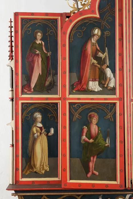Framed Print : Saint Margaret and Saint Magdalene, 1516-1520. Creator: Unknown Framed Print : Saint Margaret and Saint Magdalene, 1516-1520. Creator: Unknown