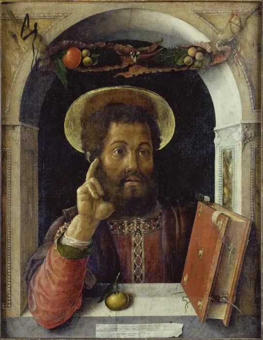 Framed Print : Saint Mark the Evangelist. Artist: Mantegna, Andrea (1431-1506) Framed Print : Saint Mark the Evangelist. Artist: Mantegna, Andrea (1431-1506)