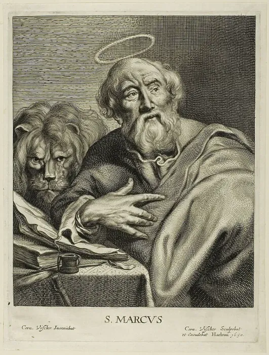 Framed Print : Saint Mark, n.d. Creator: Cornelis de Visscher Framed Print : Saint Mark, n.d. Creator: Cornelis de Visscher