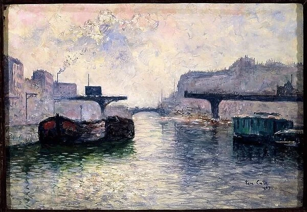 Saint-Martin canal, 10th arrondissement, 1907. Creator: Siebe Johannes ten Cate