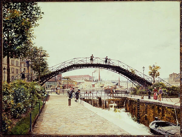 The Saint-Martin canal, c1900. Creator: Marie-Francois Firmin