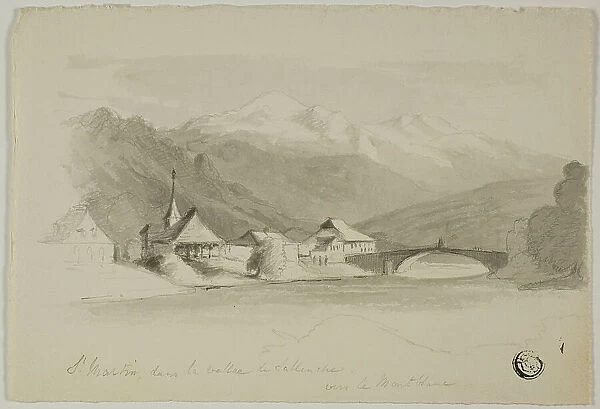 Saint Martin, in the Sallenche Valley, Looking Towards Mont Blanc, n.d. Creator: Unknown
