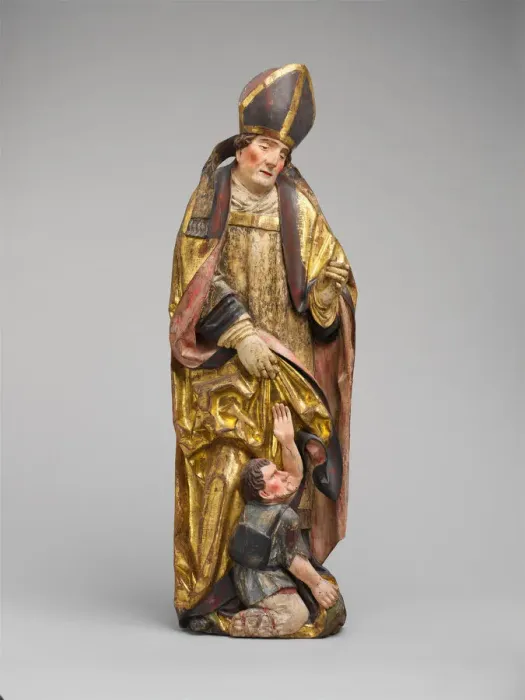 Framed Print : Saint Martin of Tours, German, late 15th-early 16th century. Creator: Unknown Framed Print : Saint Martin of Tours, German, late 15th-early 16th century. Creator: Unknown