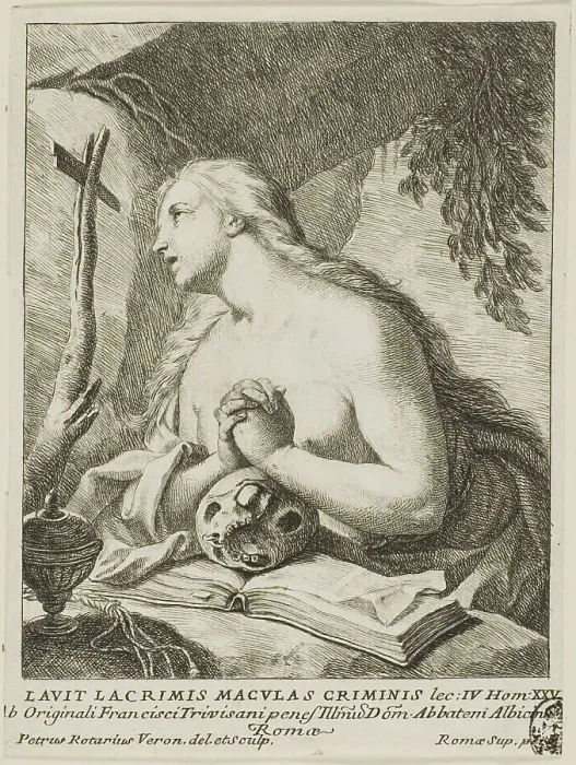Framed Print : Saint Mary Magdalene, 1728 / 31. Creator: Pietro Rotari Framed Print : Saint Mary Magdalene, 1728 / 31. Creator: Pietro Rotari