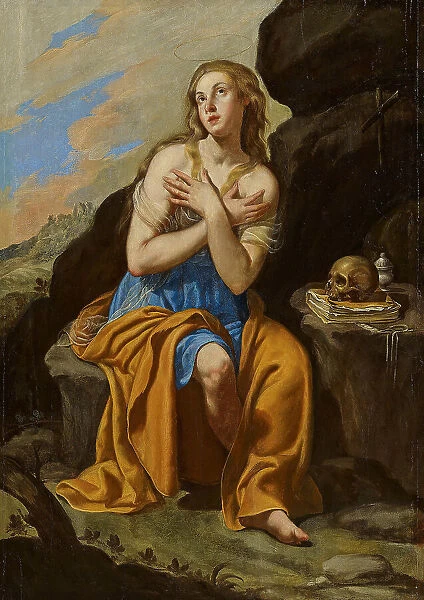 Saint Mary Magdalene, ca 1650-1654. Creator: Gentileschi, Artemisia (1598-1653)