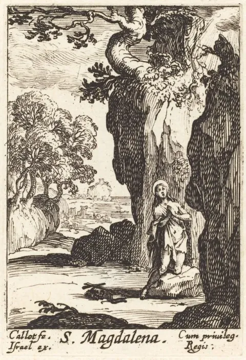 Framed Print : Saint Mary Magdalene. Creator: Jacques Callot Framed Print : Saint Mary Magdalene. Creator: Jacques Callot