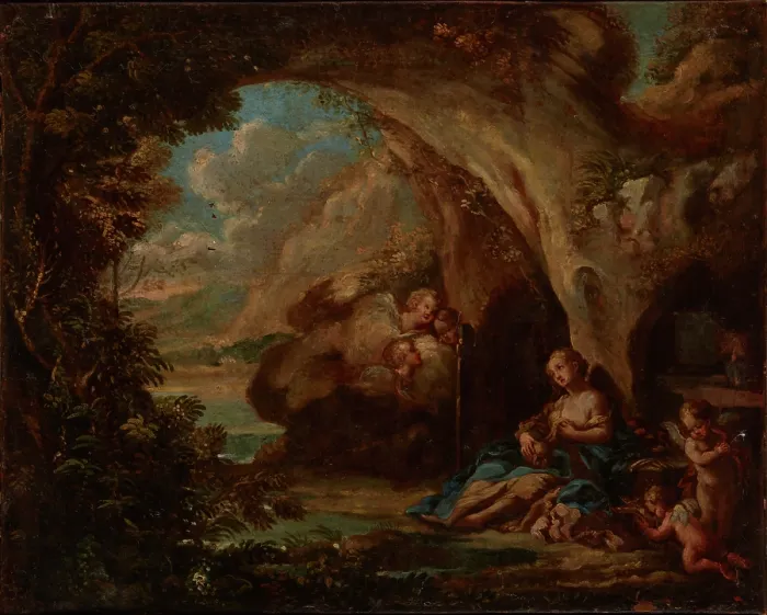 Framed Print : Saint Mary Magdalene Penitent, 18th century. Creator: Unknown Framed Print : Saint Mary Magdalene Penitent, 18th century. Creator: Unknown