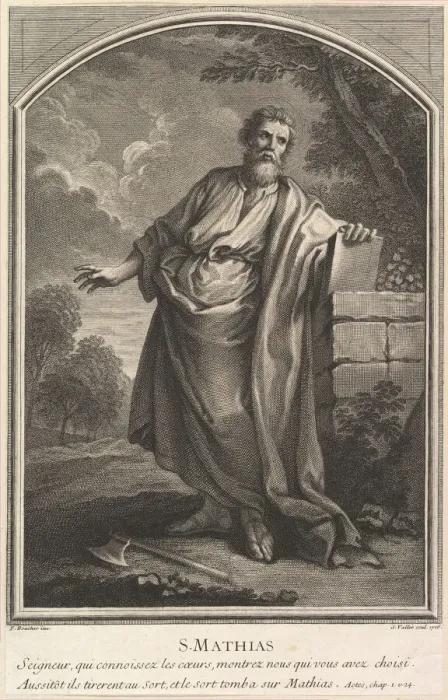 Framed Print : Saint Mathias, 1726. Creator: Simon Vallee Framed Print : Saint Mathias, 1726. Creator: Simon Vallee